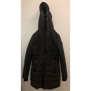 MODA WOMEN'S DOWN PUFFER WITH REMOVABLE FUR